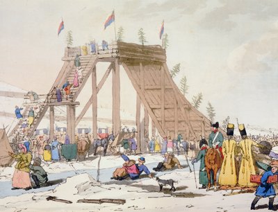 Lodowa Góra, akwaforta wykonana przez artystę, wyd. 1804 r. autorstwa John Augustus Atkinson