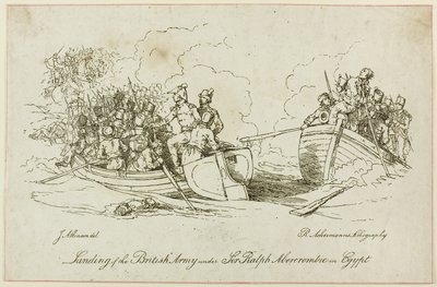 Lądowanie armii brytyjskiej pod Abercrombie autorstwa John Augustus Atkinson