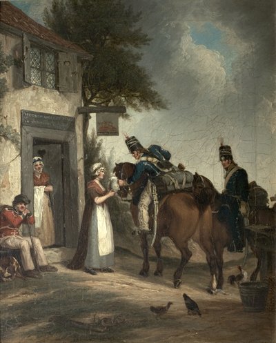 Odświeżenie żołnierzy, ok. 1805 r. autorstwa John Augustus Atkinson