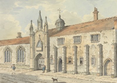 Szkoła w Wells, Somerset autorstwa John Augustus Atkinson