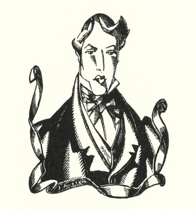 Finis ilustracja do Don Juana autorstwa Lorda Byrona (lito) autorstwa John Austen