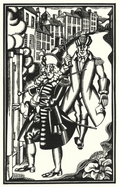 Ilustracja do Tristrama Shandy autorstwa Laurence