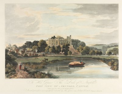 Ten widok na zamek Arundel autorstwa John Baily