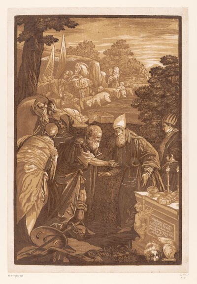 Abraham i Melchizedek Dzieła sztuki mistrzów weneckich (tytuł serii) Selectora opery (tytuł serii) autorstwa John Baptist Jackson