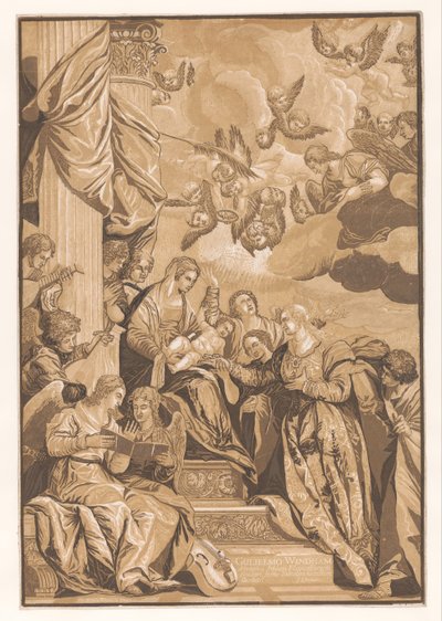 Małżeństwo św Katarzyny Dzieła sztuki mistrzów weneckich (tytuł serii) Selectora opery (tytuł serii) autorstwa John Baptist Jackson