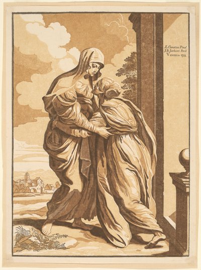 Nawiedzenie Matki Boskiej autorstwa John Baptist Jackson, after Annibale Carracci