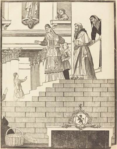 Ofiarowanie Matki Boskiej w Świątyni [płyta prawa] autorstwa John Baptist Jackson after Titian
