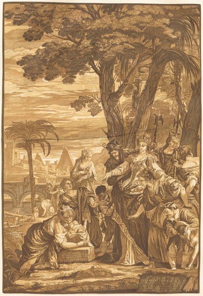 Znalezienie Mojżesza autorstwa John Baptist Jackson after Veronese