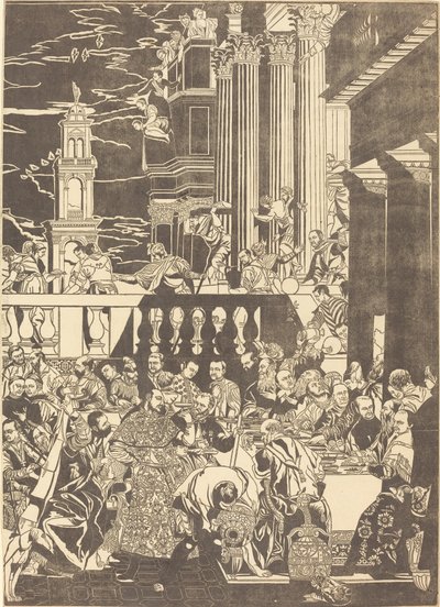 Małżeństwo w Kanie [prawa płyta] autorstwa John Baptist Jackson after Veronese