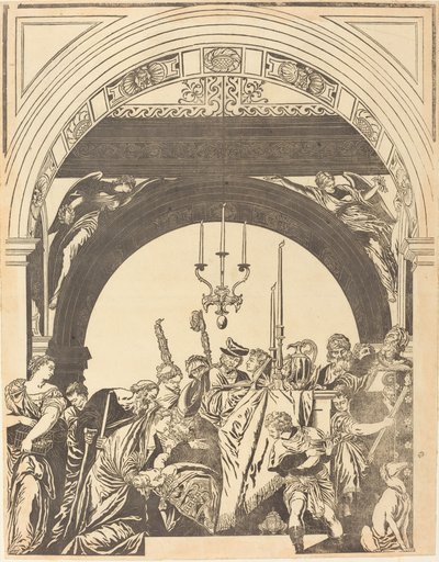 Ofiarowanie w świątyni (obrzezanie) autorstwa John Baptist Jackson after Veronese
