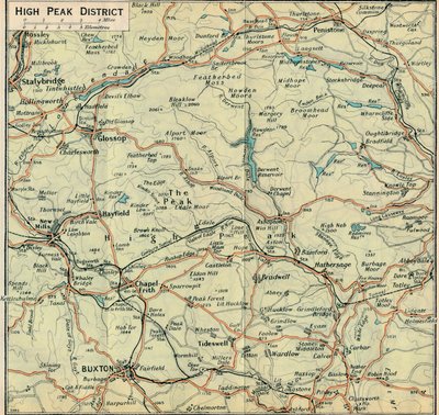 Dzielnica High Peak, XX wiek autorstwa John Bartholomew