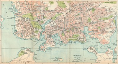 Plymouth, XX wiek autorstwa John Bartholomew