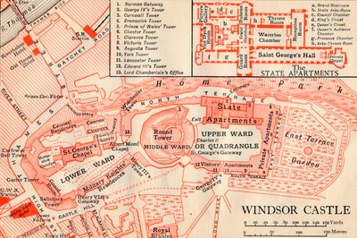 Zamek Windsor, XX wiek autorstwa John Bartholomew