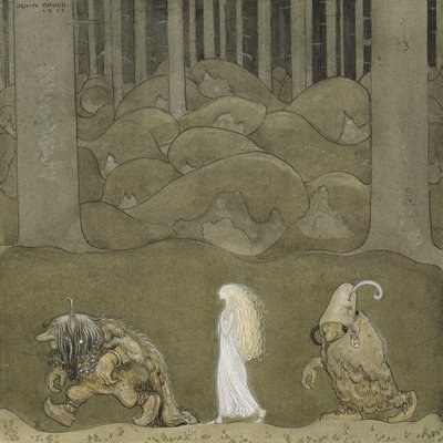 Księżniczka i trolle autorstwa John Bauer