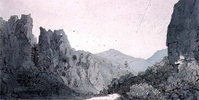 Dovedale, Derbyshire autorstwa John Bavistock Knight