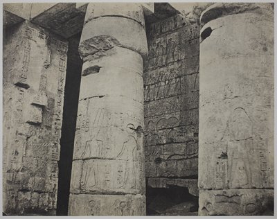 Medinet Habu, świątynia grobowa Ramzesa III, lewa ściana autorstwa John Beasley Greene