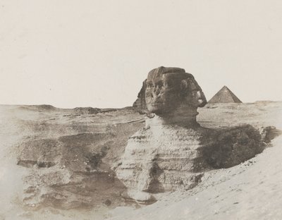 Sfinks, ok. 1853 (odbitka na papierze solonym z negatywu na papierze woskowanym) autorstwa John Beasley Greene