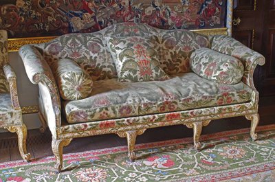 Łóżko sodowe George III Giltwood Humbak autorstwa John Bladwell