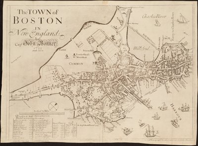 Miasto Boston w Nowej Anglii autorstwa John Bonner