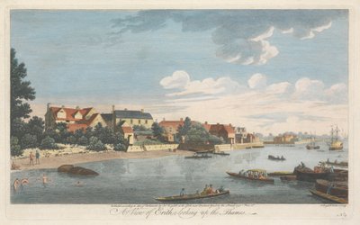 Widok Erith, patrząc w górę Tamizy autorstwa John Boydell