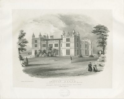 Drayton Bassett - "Drayton Manor": grawerowanie autorstwa John Brandard