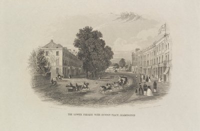 The Lower Parade z Euston Place, Leamington autorstwa John Brandard