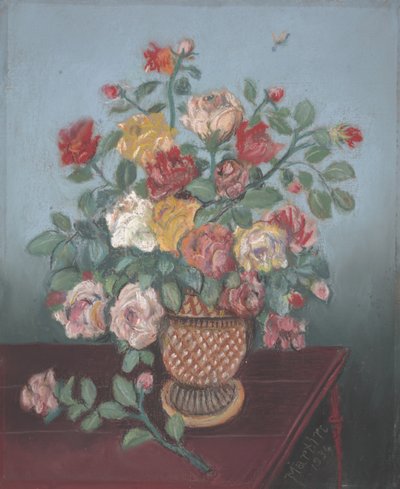 Martwa natura z różami autorstwa John Breckinridge Martin