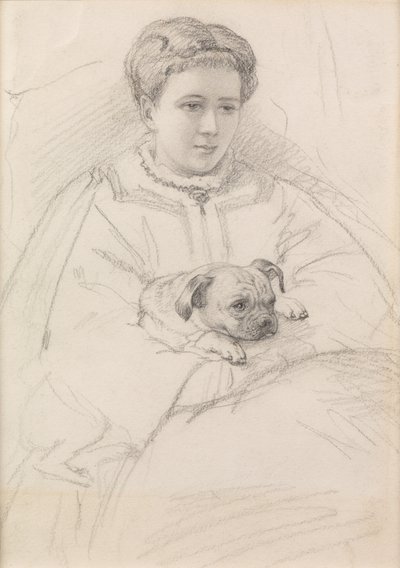 Georgina Weldon (ołówek) autorstwa John Brett