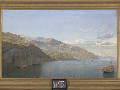 Massa, Zatoka Neapolitańska (olej na płótnie) autorstwa John Brett