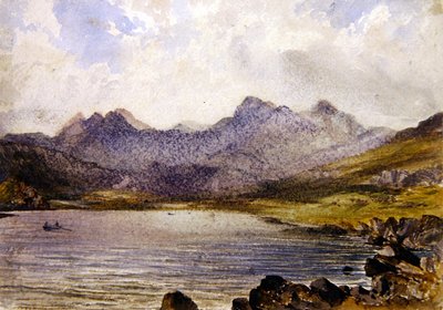 W pobliżu Llyn Crafrant, Walia (akwarela na papierze) autorstwa John Brett