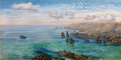 Szkic na południowym wybrzeżu Guernsey autorstwa John Brett