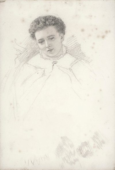 Niedokończony portret kobiety autorstwa John Brett