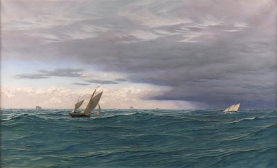 Jachty w Seaway, Morze Śródziemne, 1871 autorstwa John Brett