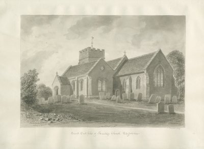 Kościół Armitage: rysunek w sepii, 1823 autorstwa John Buckler