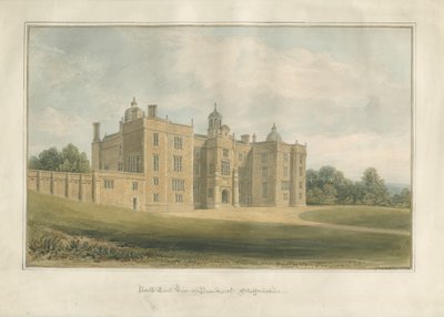Sala i Park Beaudesert: malarstwo akwarelowe, 1824 autorstwa John Buckler