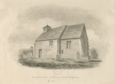 Kościół w Bednall: rysunek w sepii, 1841 autorstwa John Buckler
