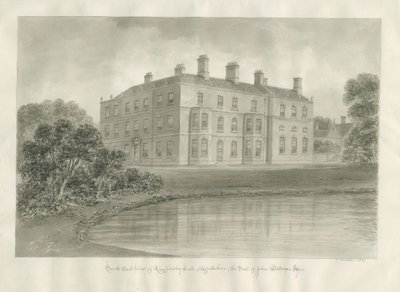 Biddulph - Knypersley Hall [nowość]: rysunek w sepii autorstwa John Buckler