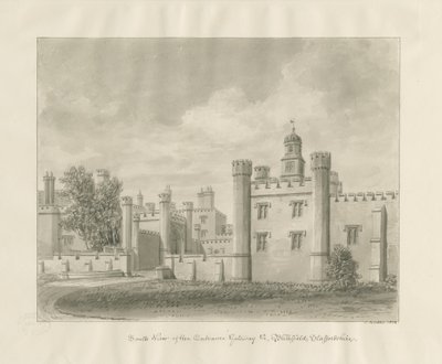 Sala Blithfield: rysunek w sepii autorstwa John Buckler