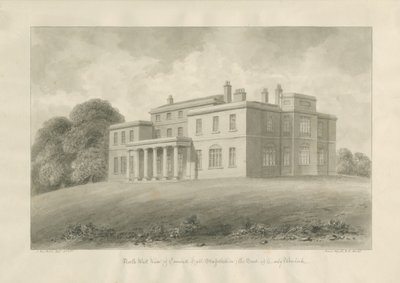 Canwell Hall: rysunek w sepii autorstwa John Buckler