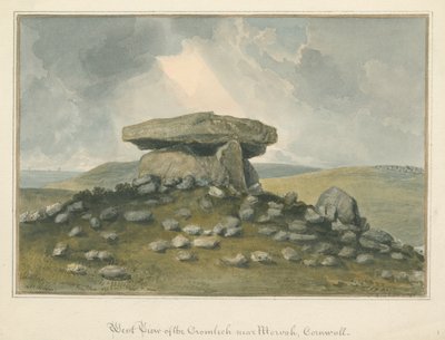 Kornwalia - Morvah - "Cromlech", 1821 autorstwa John Buckler