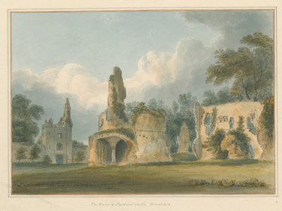 Dorset - Sherborne - Ruiny Zamku, 1802 autorstwa John Buckler