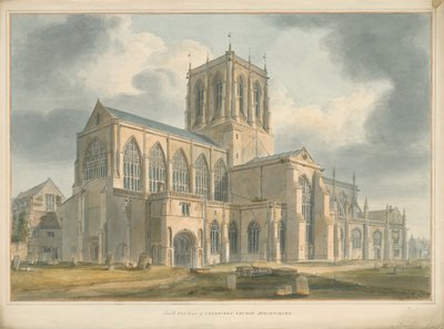 Dorset - Kościół Sherborne, 1802 autorstwa John Buckler