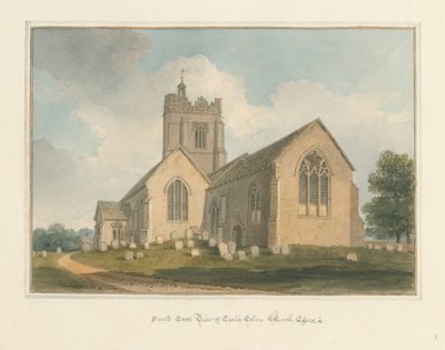 Essex - Kościół Earls Colne, 1824 autorstwa John Buckler