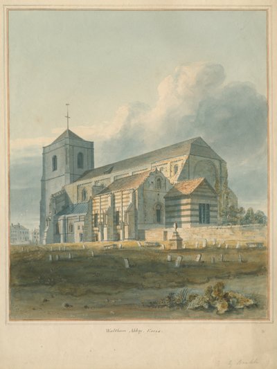 Essex - Opactwo Waltham, 1802 autorstwa John Buckler