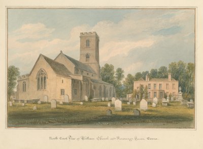 Essex - Kościół Witham i plebania autorstwa John Buckler