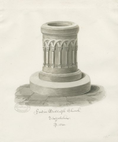 Czcionka w Biddulph autorstwa John Buckler