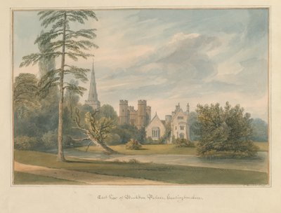Huntingdonshire - Pałac Buckden, 1799 autorstwa John Buckler