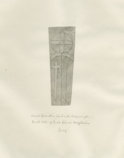 Por Church - Nagrobek: rysunek w sepii autorstwa John Buckler