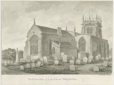 Por Kościół: rysunek w sepii, 1844 autorstwa John Buckler