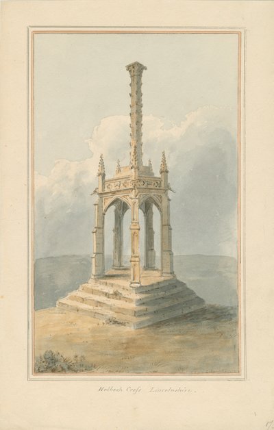 Lincolnshire - Krzyż Holbeach, [1824] autorstwa John Buckler